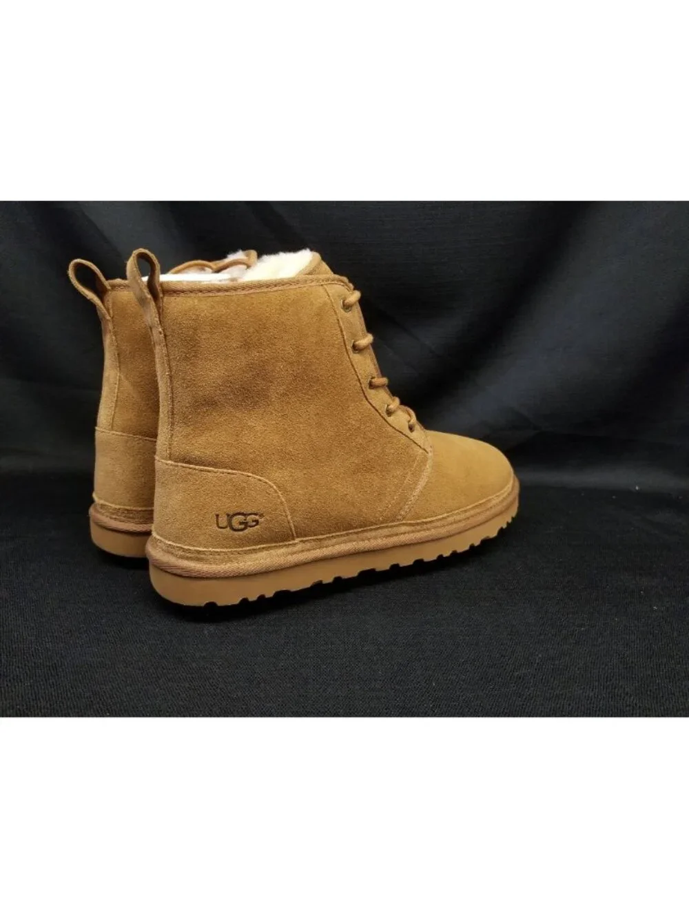 UGG Men's HARKLEY Pull-on Chestnut Brown Suede Boots Size 13 NEW IN BOX!